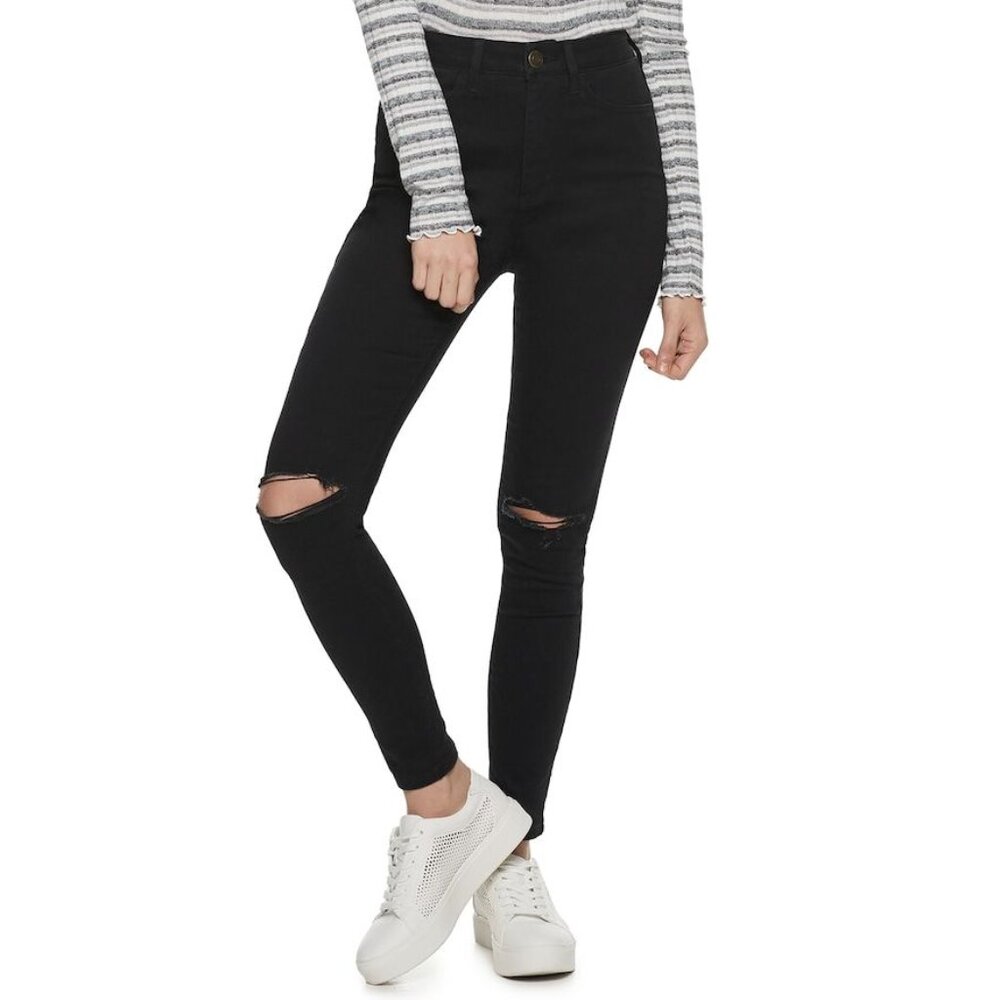 So Womens Super High-Rise Black Ultimate Jegging Size 5